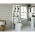 Sauder Cottage Road Etagere White 3a , Space-saving cabinet fits over toilet for optimal storage solution 428844